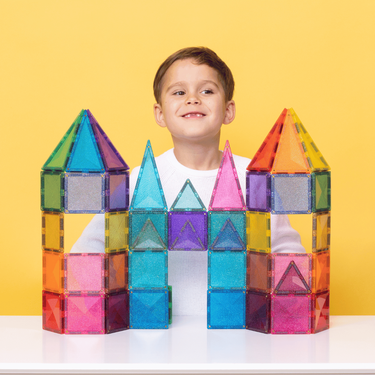 Connetix 48pc Glitter Castle Pack