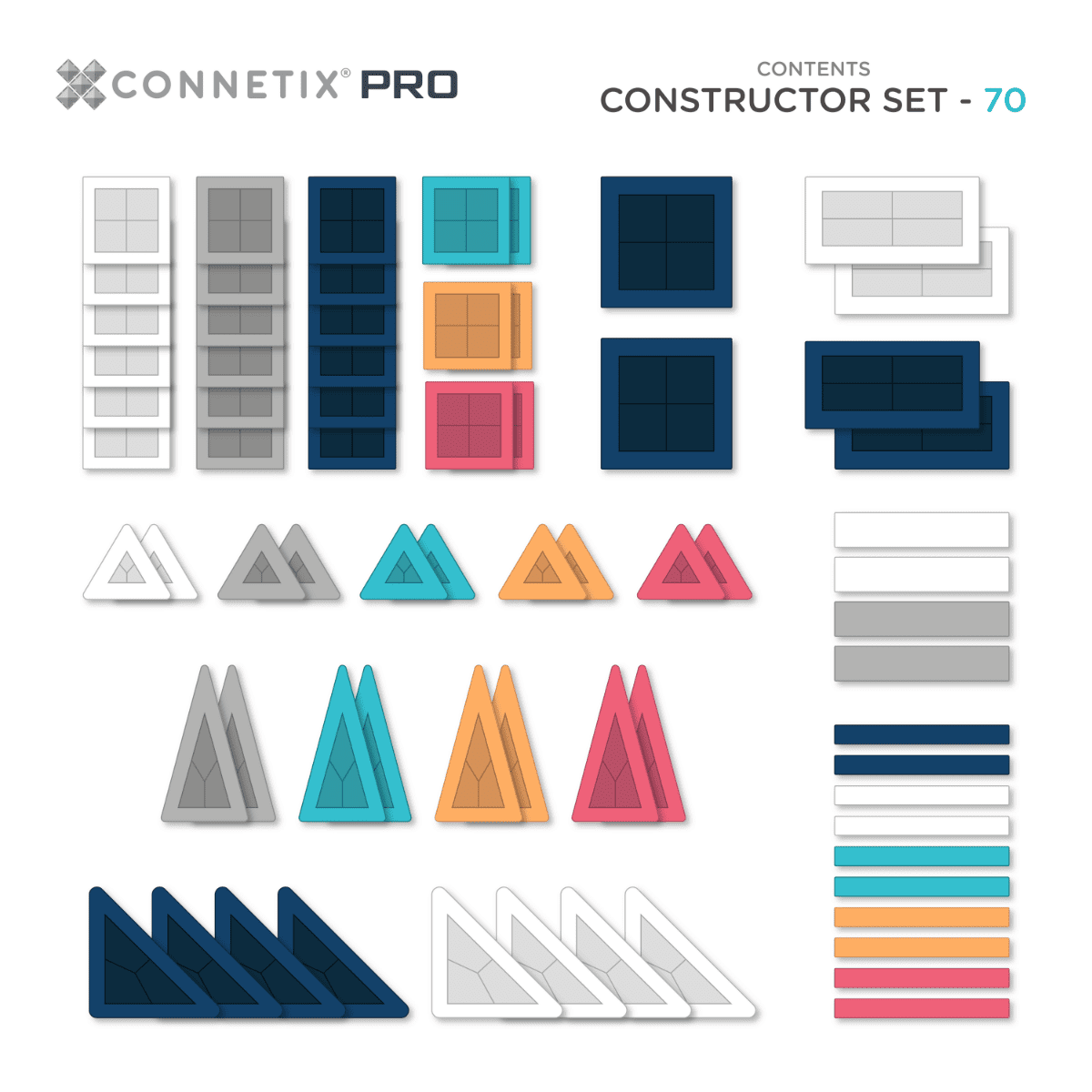 Connetix 70pc PRO Constructor Set