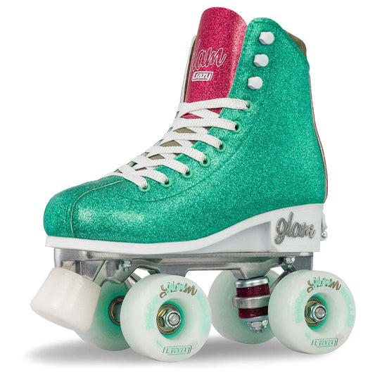 Crazy Skates Adjustable Glam Roller Skates Teal