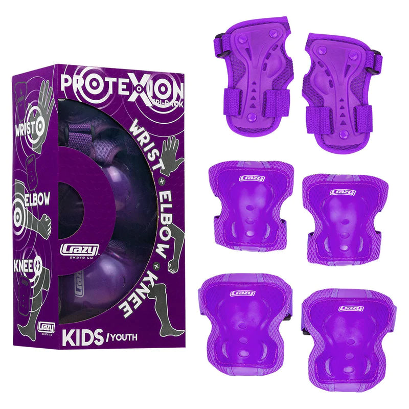 Crazy Skates ProteXion Safety Pads 3 Piece Set