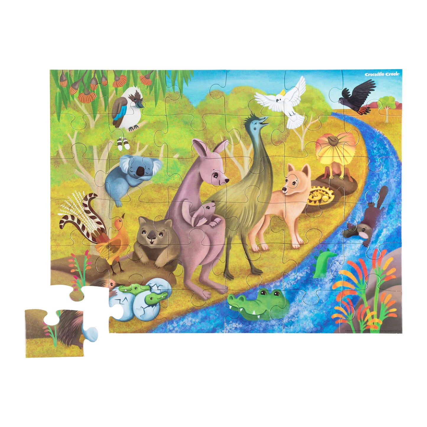 Crocodile Creek 12pc Jigsaw Puzzle Outback Adventures