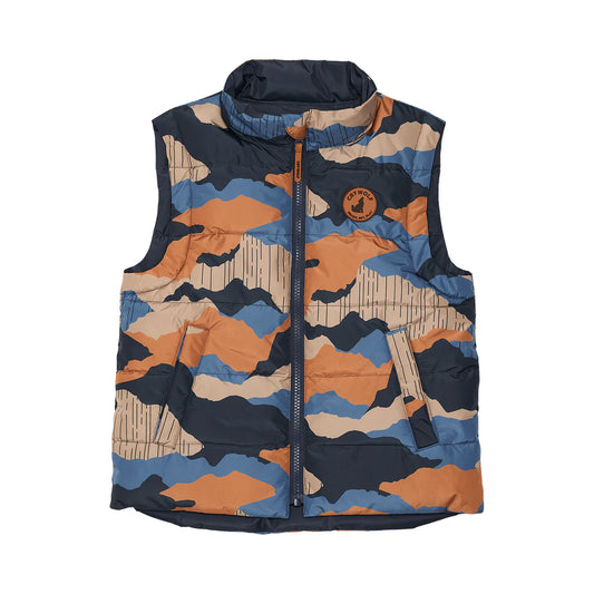 Crywolf Reversible Puffer Vest Camo Mountain