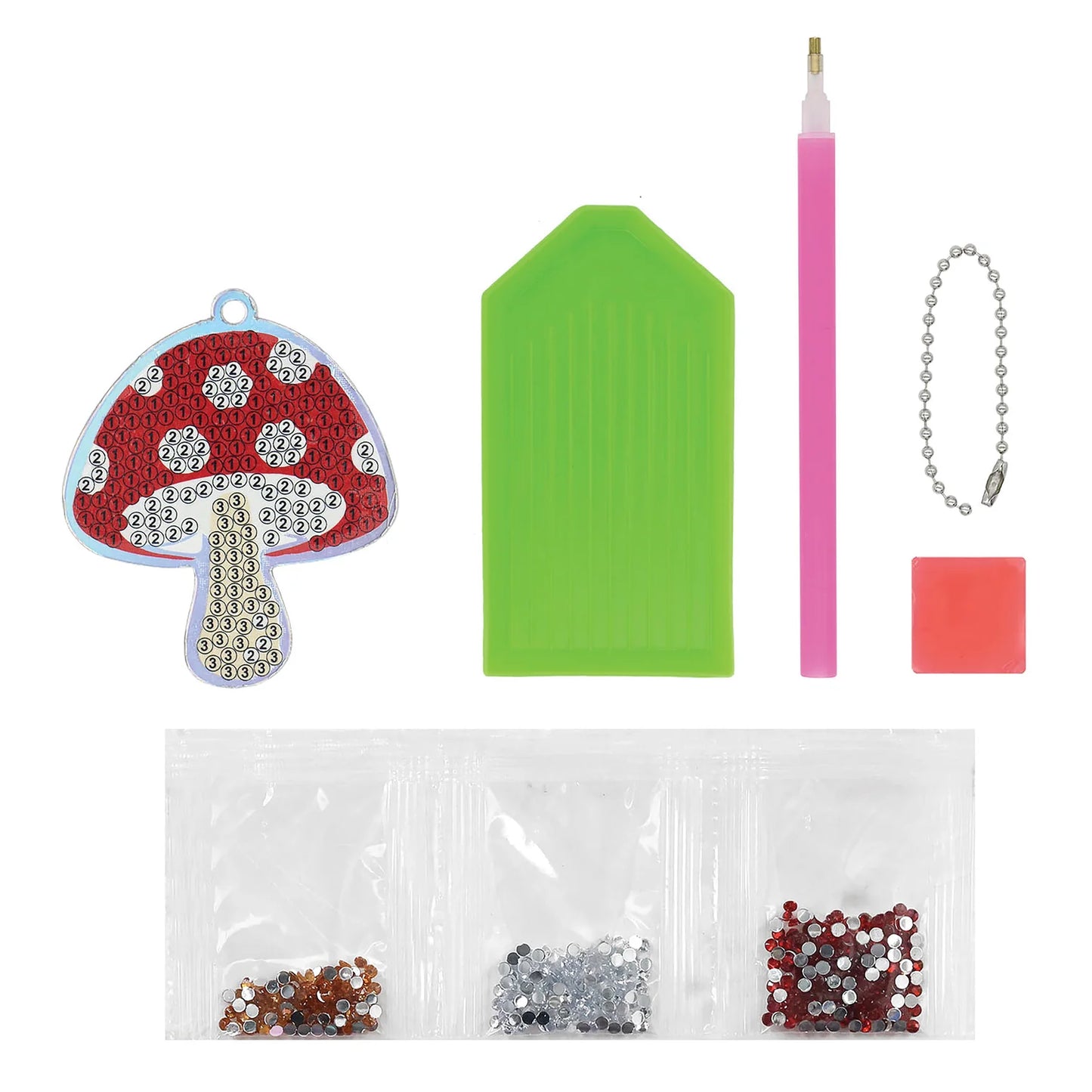 Discovery Zone Diamond Art Bag Charm