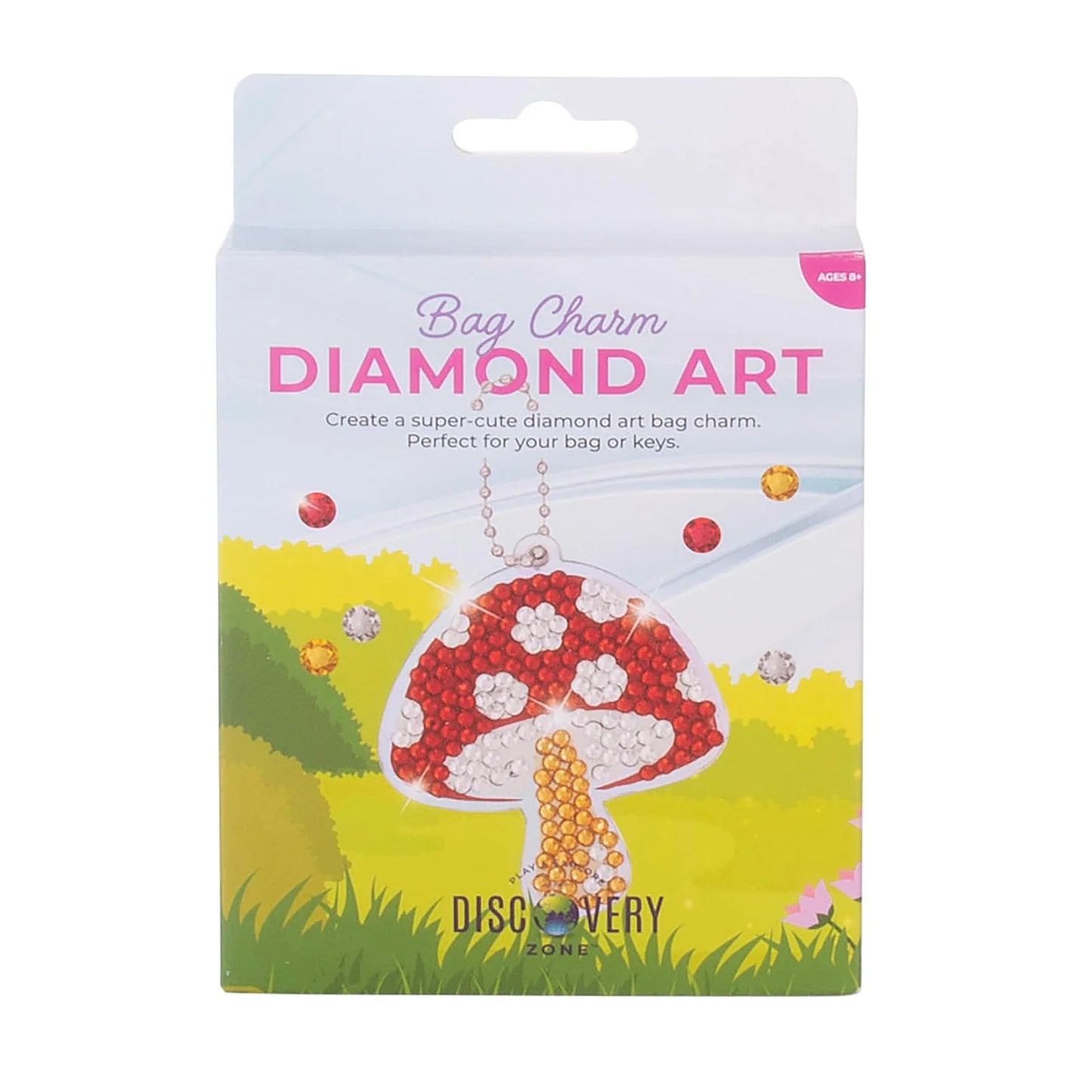 Discovery Zone Diamond Art Bag Charm
