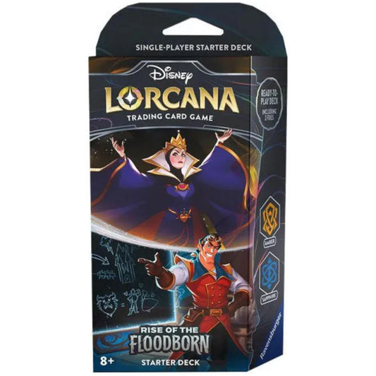 Disney Lorcana Rise of The Floodborn Sapphire & Amber Starter Deck