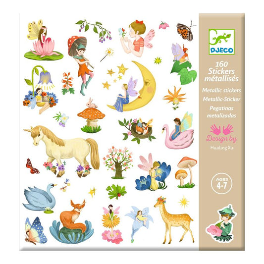 Djeco Metallic Stickers Fantasy