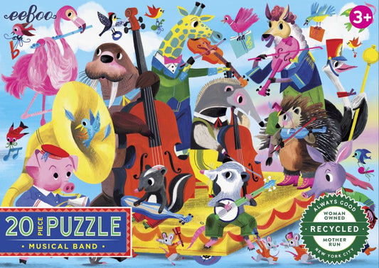 eeBoo 20pc Jigsaw Puzzle Musical Band