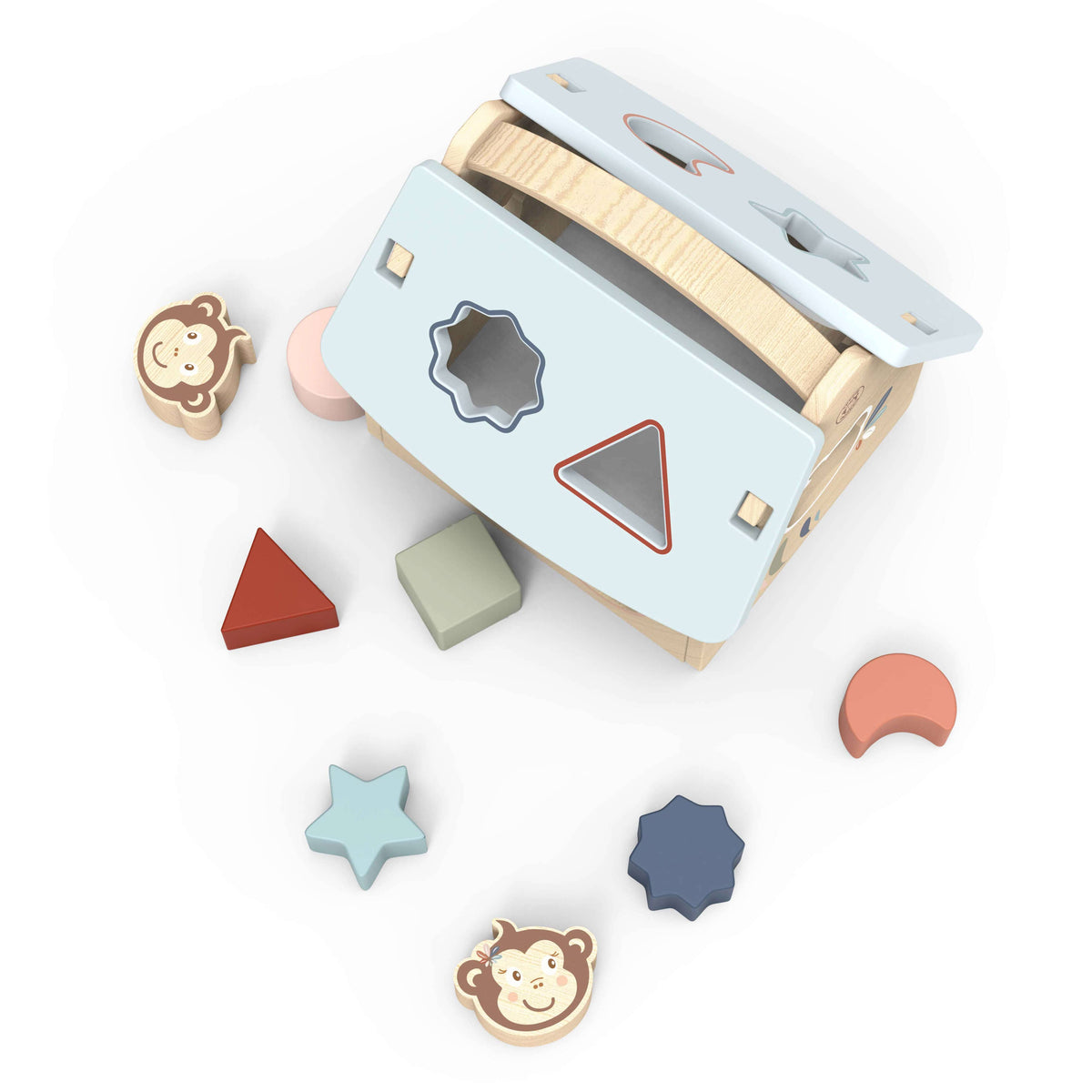 Speedy Monkey House Shape Sorter with 8 blocks