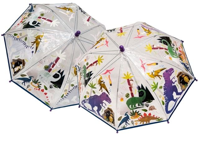 Floss & Flock Colour Changing Umbrella Dino