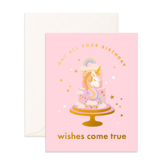 Fox & Fallow Birthday Cake Unicorn Birthday Card