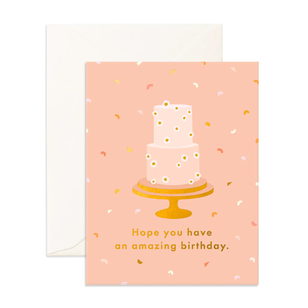 Fox & Fallow Daisy Cake Birthday Card