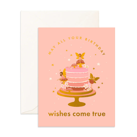Fox & Fallow Fairy Cake Birthday Card