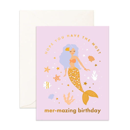Fox & Fallow Mer-mazing Birthday Card