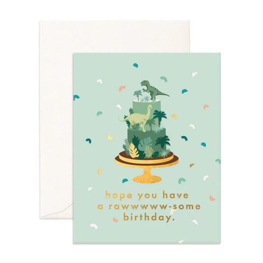 Fox & Fallow Raw-some Birthday Card