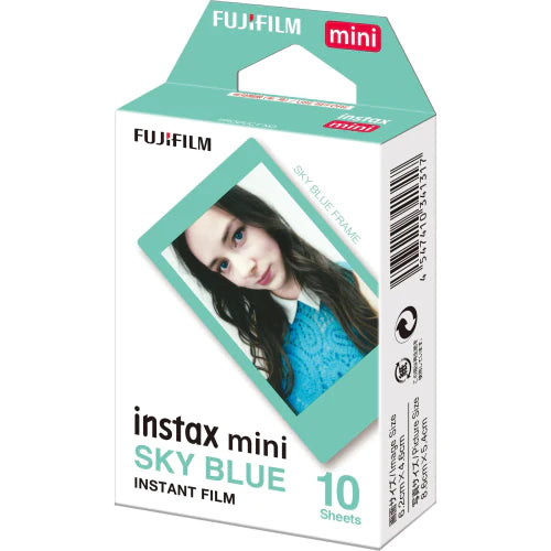 FujiFilm Instax Mini Film 10pk Sky Blue Frame