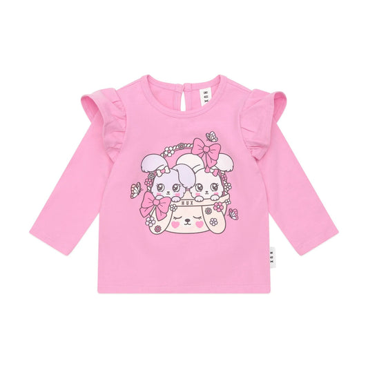 Huxbaby Bunny Basket Frill Top