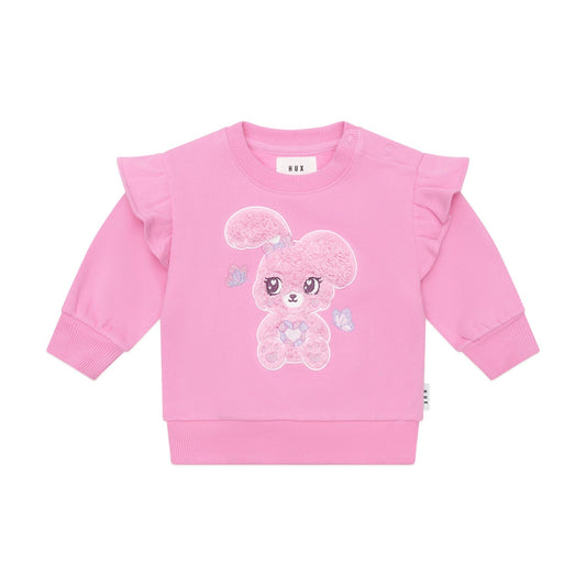 Huxbaby Bunny Gem Frill Sweatshirt