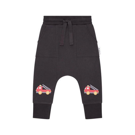 Huxbaby Fire Truck Drop Crotch Pants