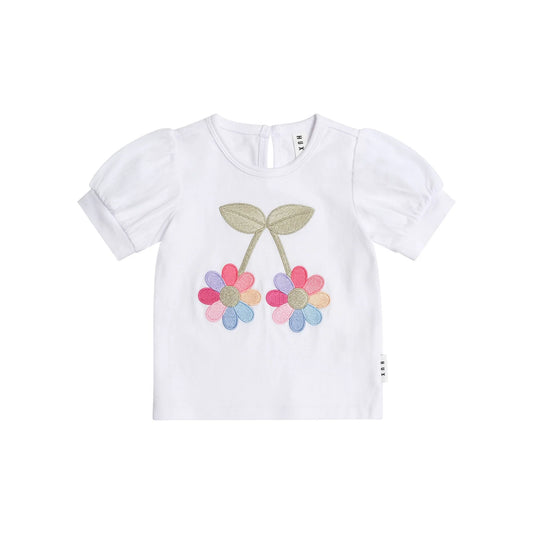 Huxbaby Flower Power Puff Sleeve Tee