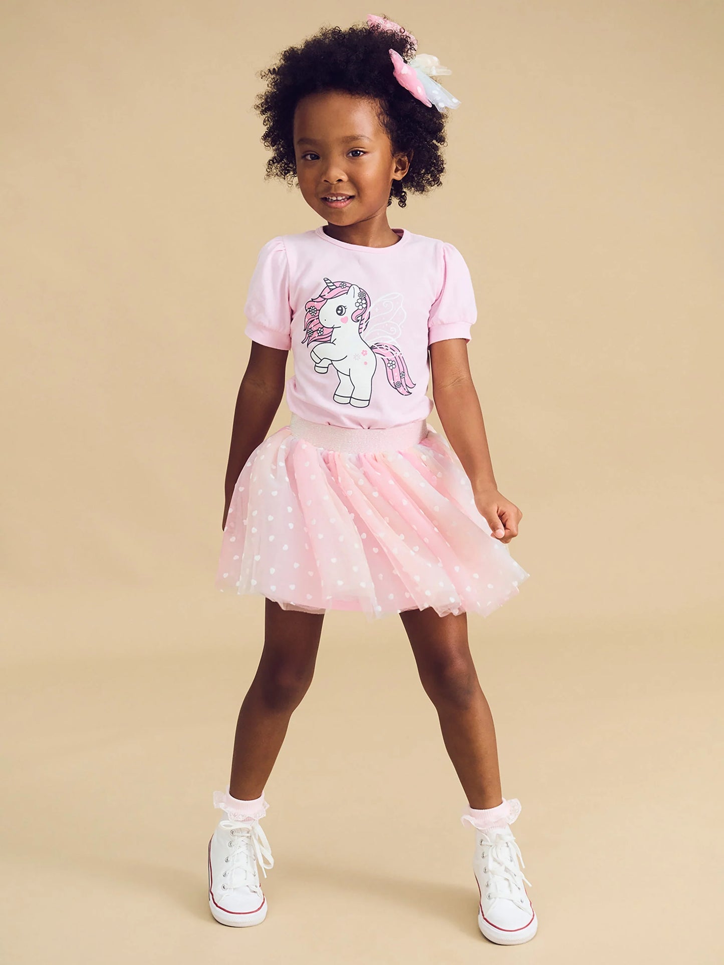 Huxbaby Flutter Unicorn Puff Sleeve T-Shirt