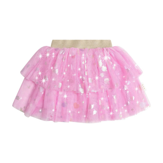 Huxbaby Party Hearts Tiered Tulle Skirt