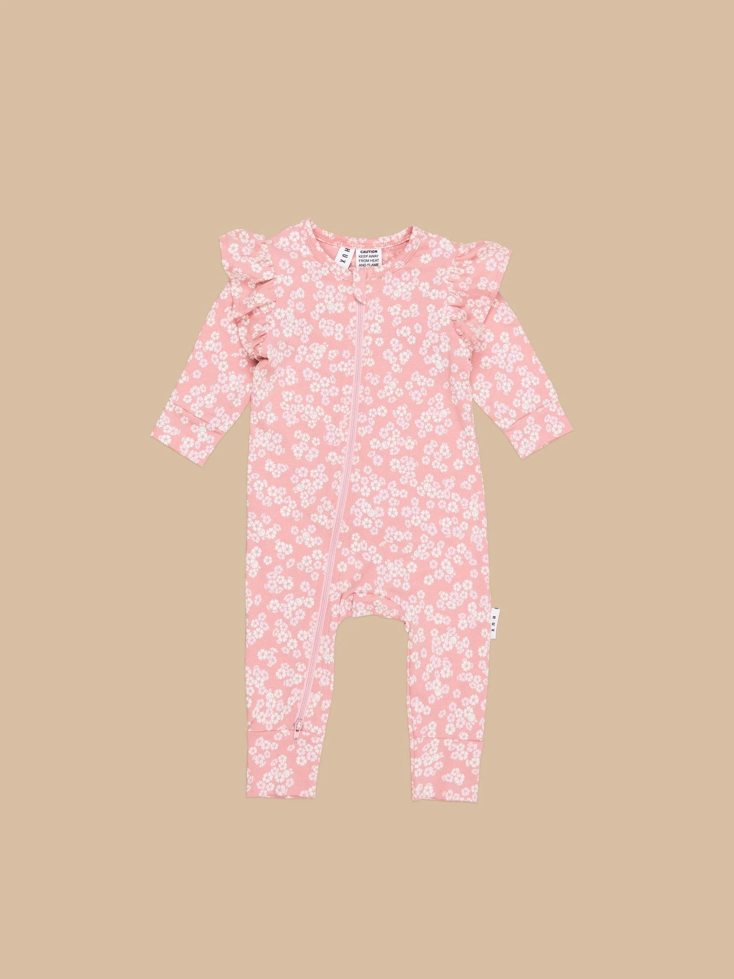 Huxbaby Peek A Boo Bunny Frill Romper