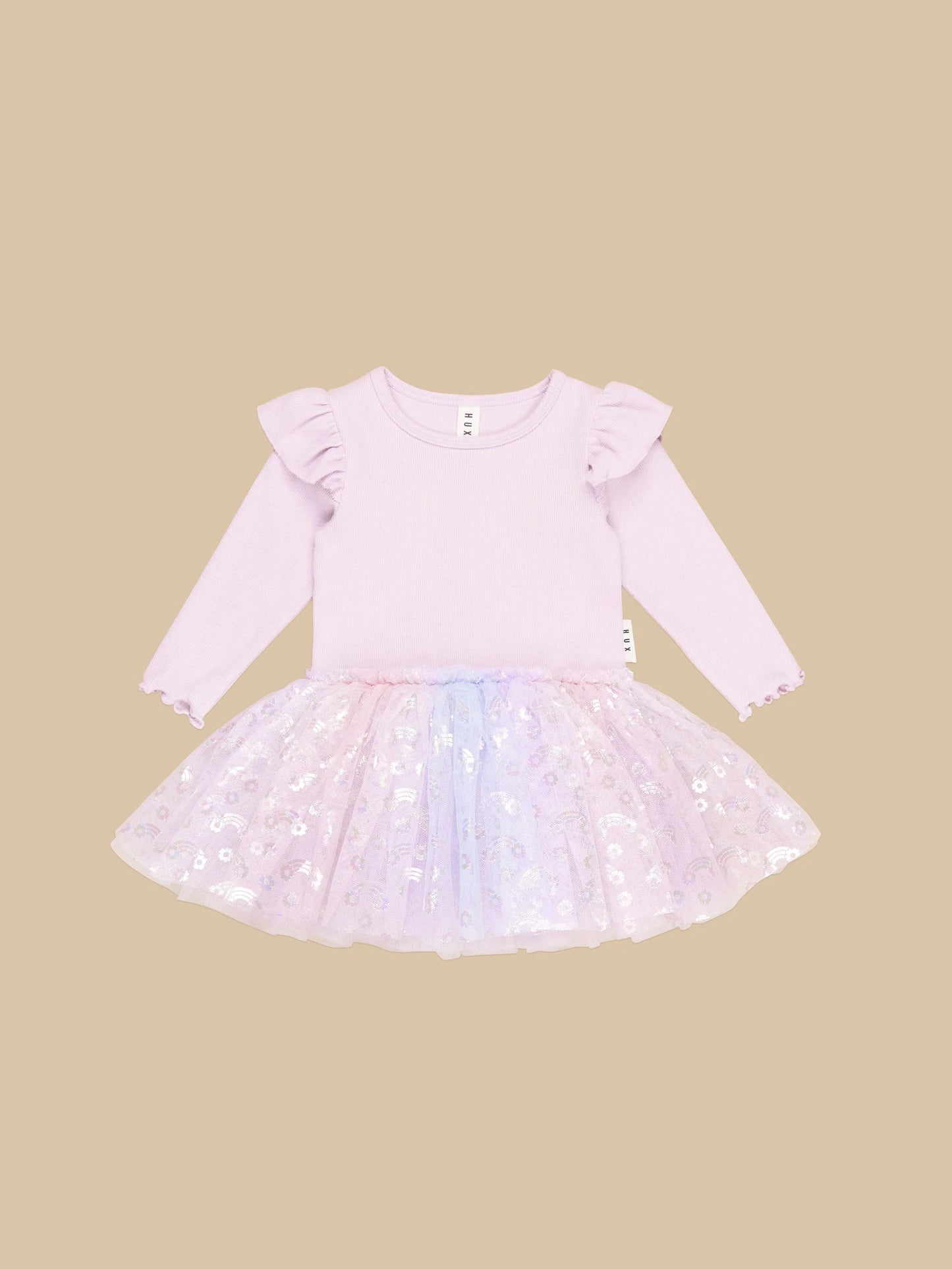 Huxbaby Rainbow Rib Ballet Onesie