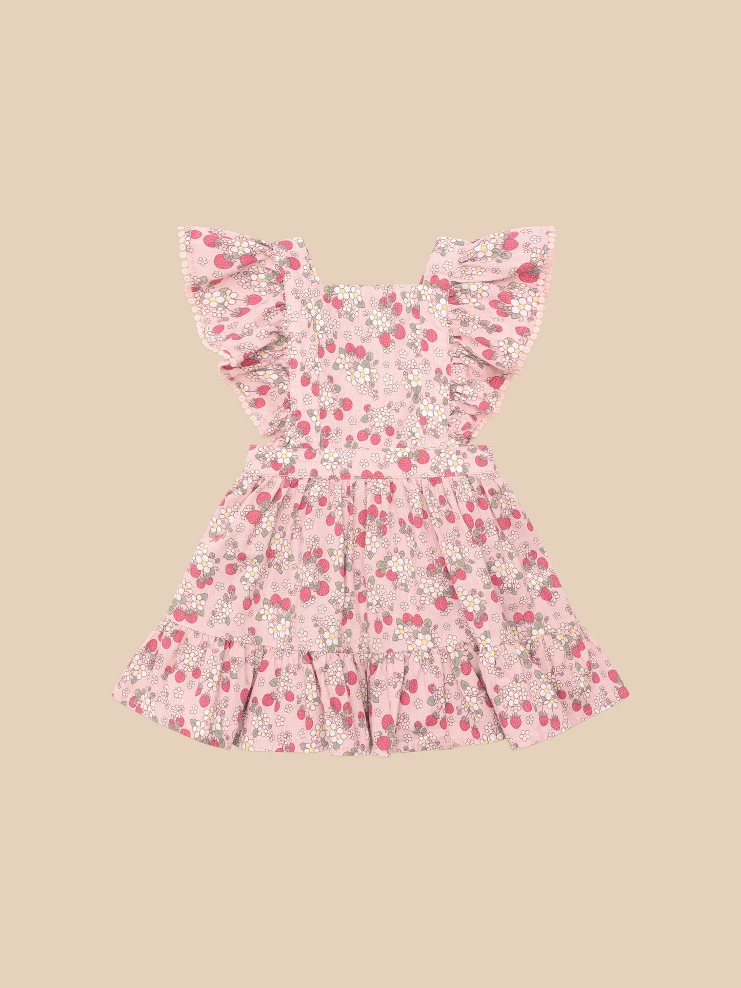 Huxbaby Vintage Strawberry Ruffle Dress