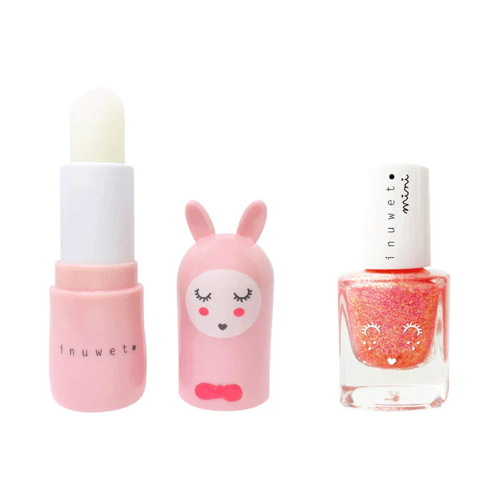 Inuwet Duo Strawberry Lip Balm and Nail Polish