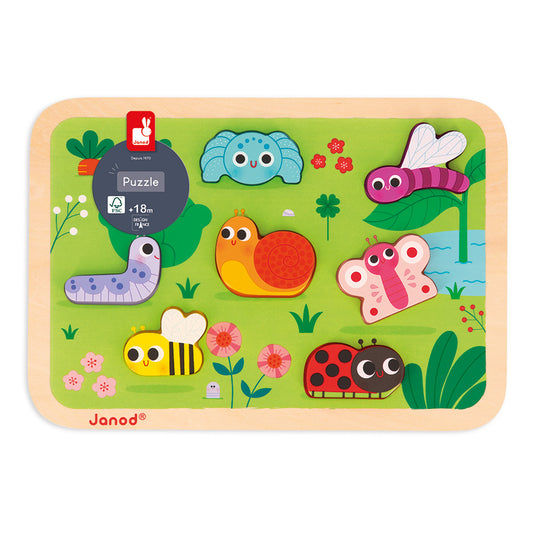 Janod Garden Chunky Wooden Puzzle