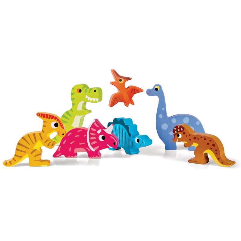 Janod Wooden Puzzle Dinosaurs Chunky