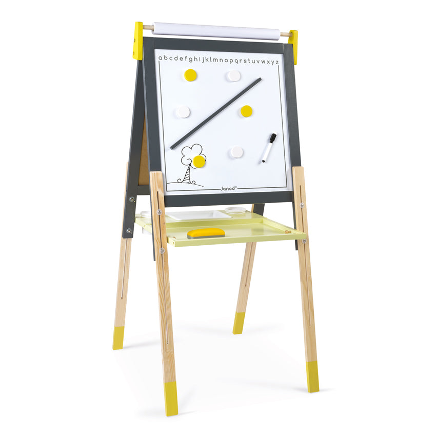 Janod Height Adjustable Easel Grey