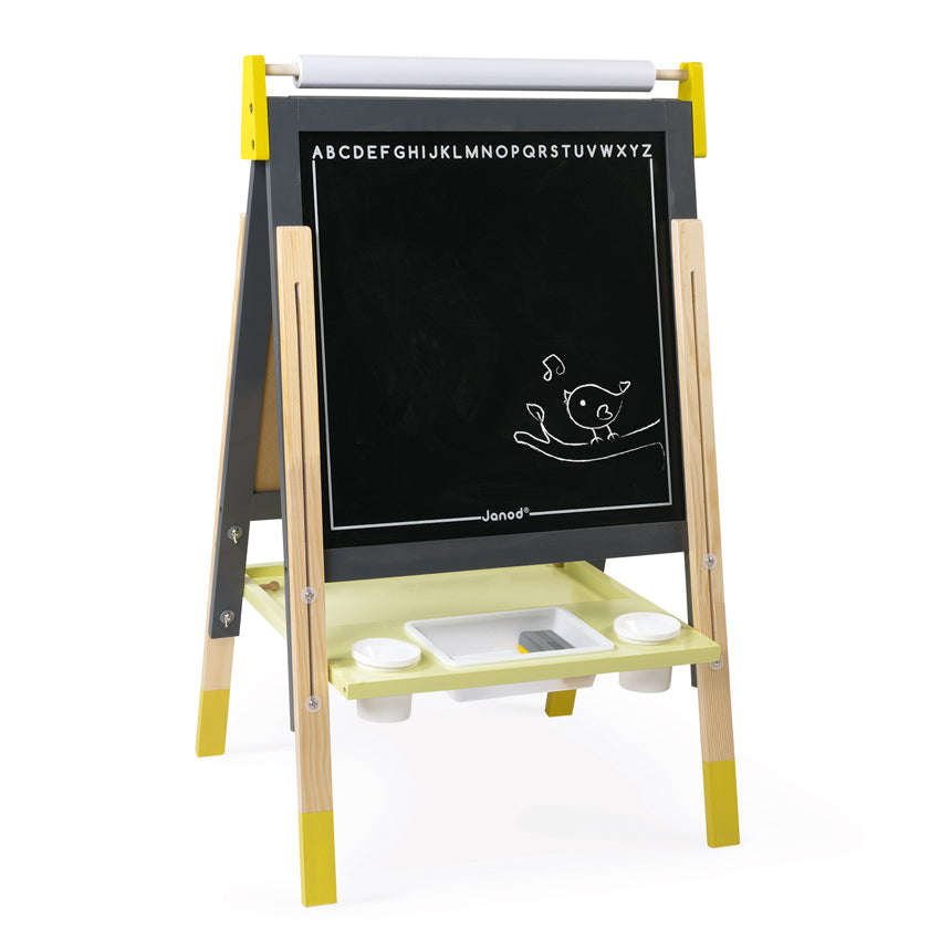 Janod Height Adjustable Easel Grey