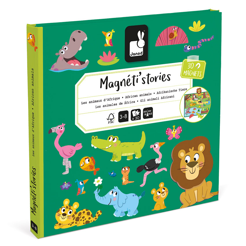 Janod Magnetic Stories Safari Animals