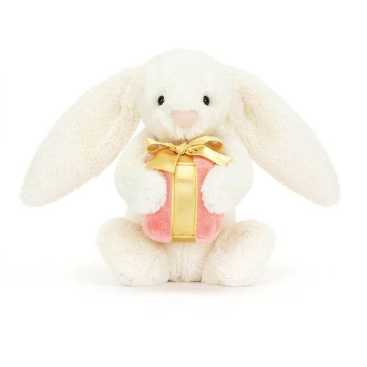 Jellycat Bashful Bunny with Little Present