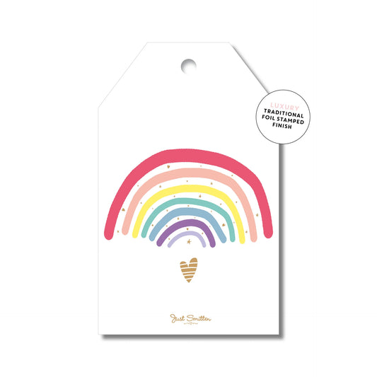 Just Smitten Rainbow Happiness Gift Tag