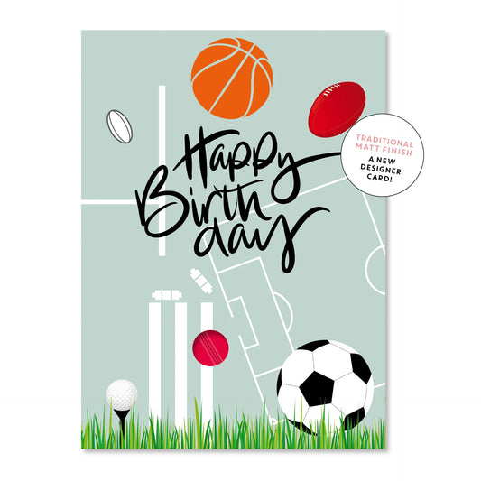 Just Smitten Sporty Birthday Card