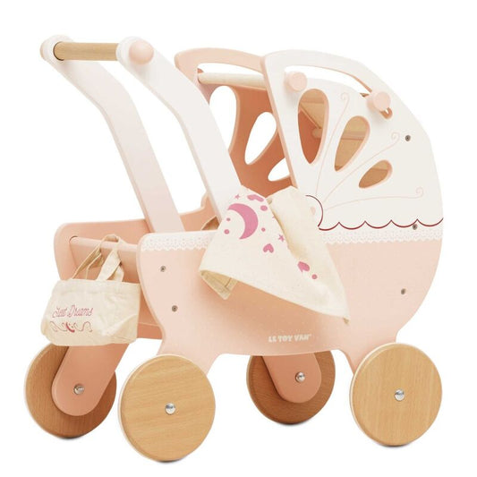 Le Toy Van Retro Wooden Doll Pram