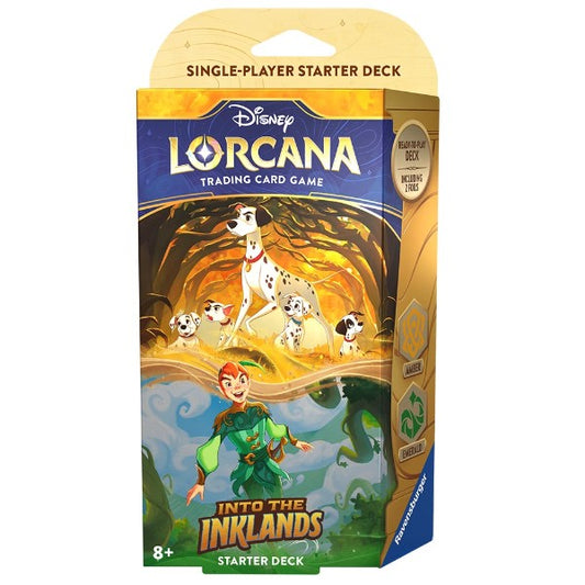 Disney Lorcana Into The Inklands Amber & Emerald Starter Deck