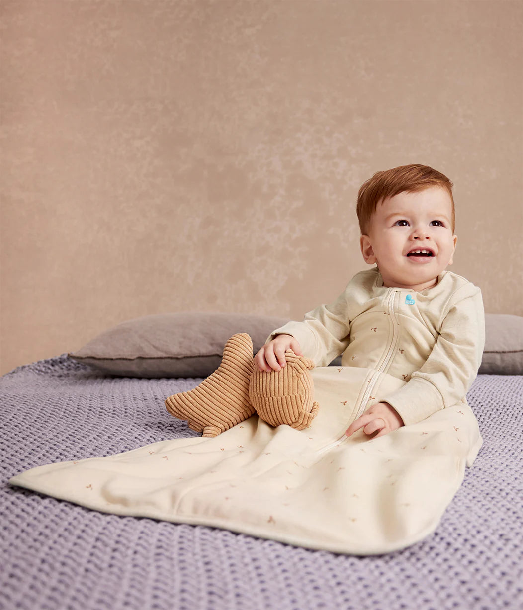 Love To Dream Sleep Bag 1.5T Stretch Cotton Fleece Twigs Oatmeal