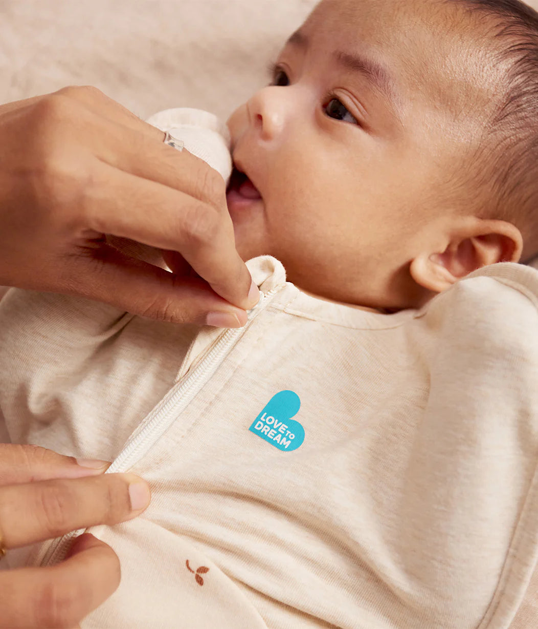 Love To Dream Swaddle Up 1.5T Stretch Cotton Fleece Twigs Oatmeal