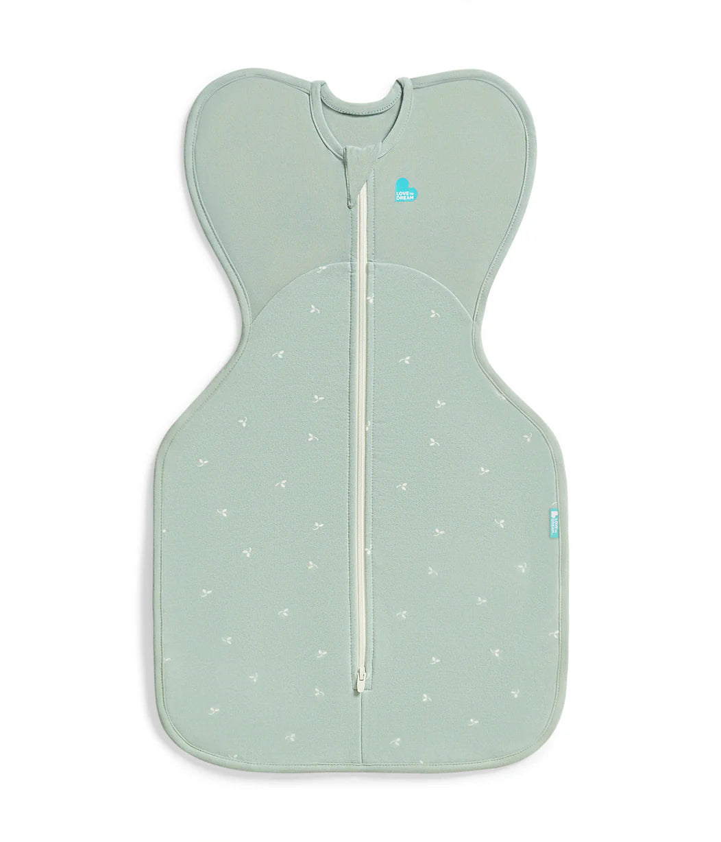 Love To Dream Swaddle Up 1.5T Stretch Cotton Fleece Twigs Olive