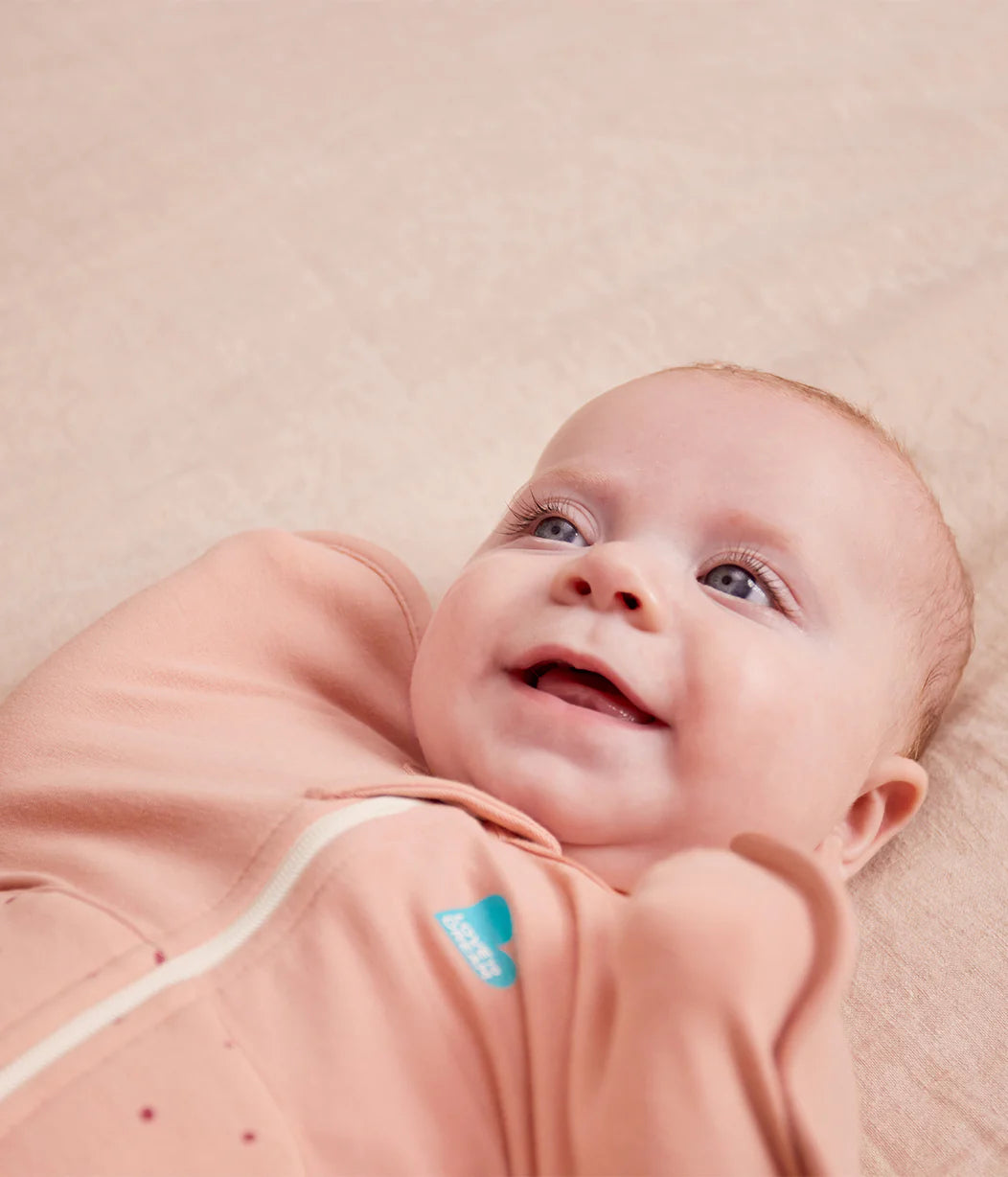 Love To Dream Swaddle Up 2.5T Quilted Stretch Cotton Pebbles Rose