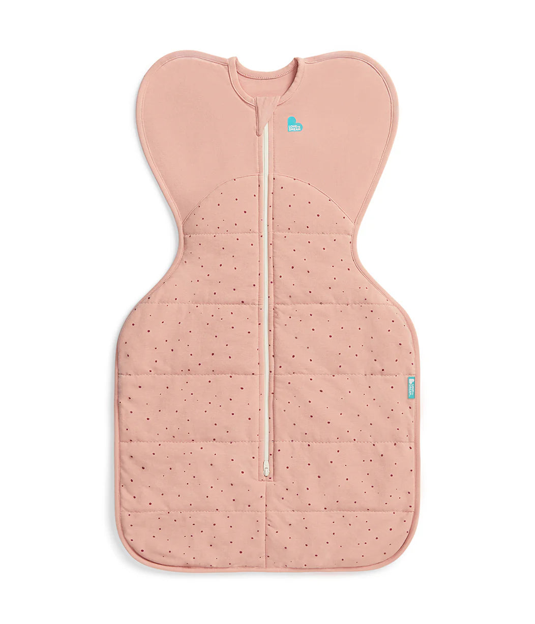 Love To Dream Swaddle Up 2.5T Quilted Stretch Cotton Pebbles Rose