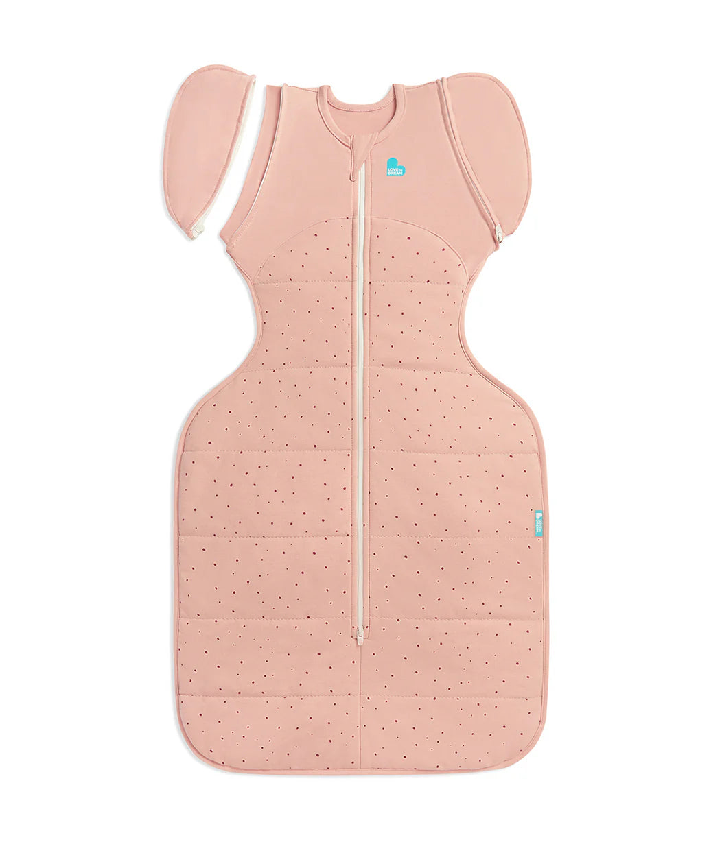 Love To Dream Transition Bag 2.5T Quilted Stretch Cotton Pebbles Rose
