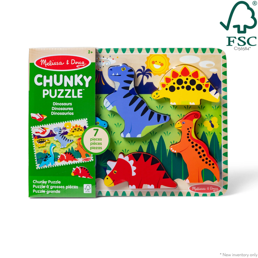 Melissa & Doug Chunky Puzzle Dinosaurs 7pc