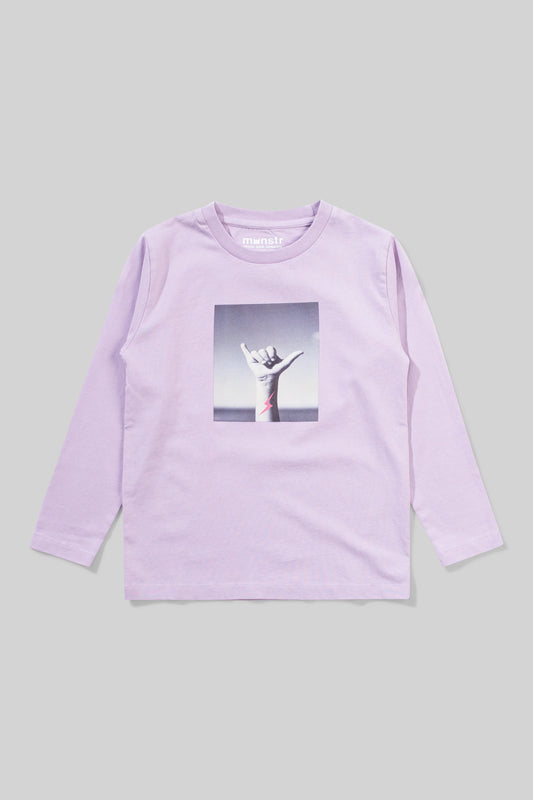 Mnstr Kids Hangloose Long Sleeve Tee Lilac