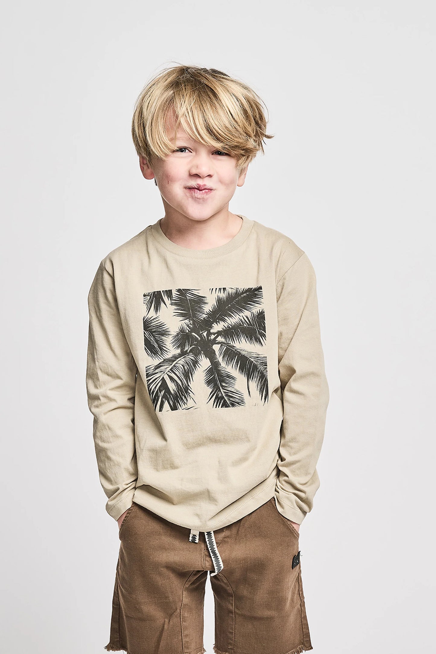 Mnstr Kids Long Sleeve Tee Island Sand