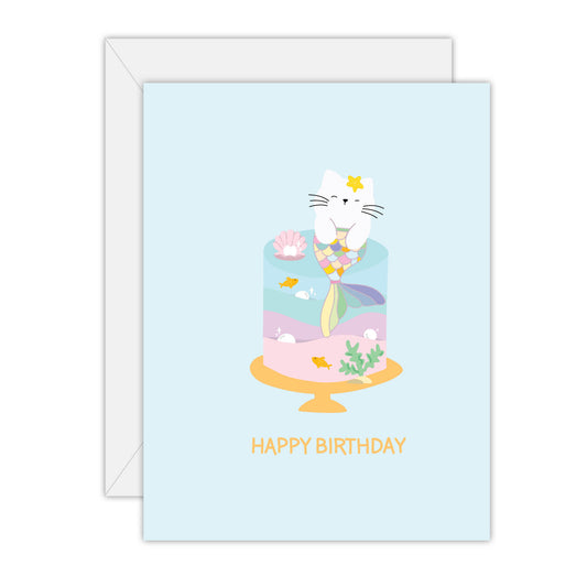 To The Moon and Back Birthday Card Purr-Maid