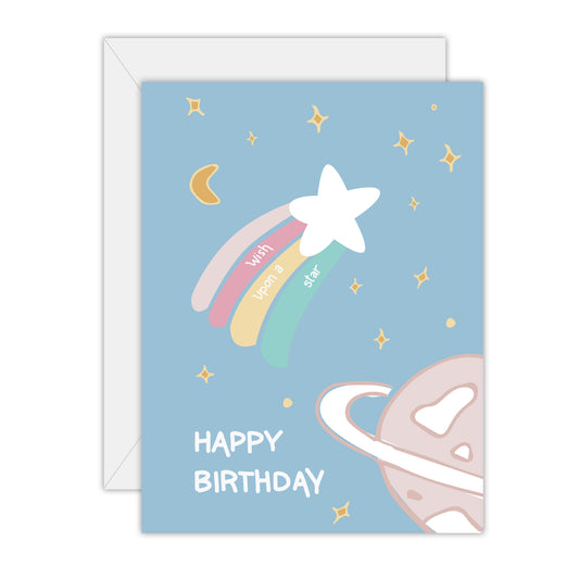 To The Moon & Back Birthday Card Wish Upon A Star